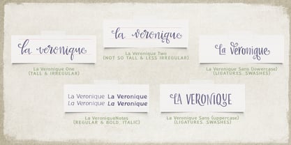 La Veronique Font Poster 3