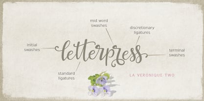 La Veronique Font Poster 5