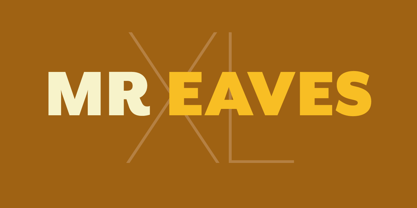 Mr Eaves XL Sans Font Poster 1