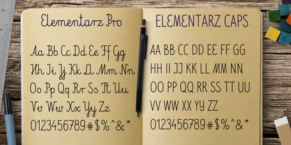 Elementarz Pro Font Poster 3