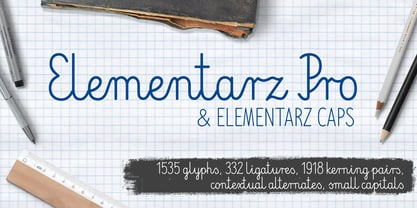 Elementarz Pro Font Poster 1