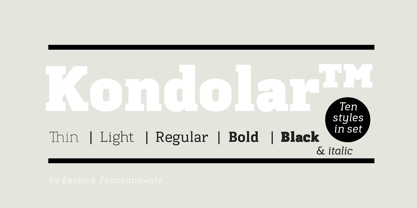 Kondolar Font Poster 7