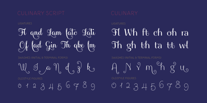 Culinary Font Poster 10