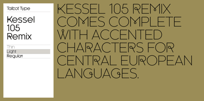 Kessel 105 Remix Font Poster 8