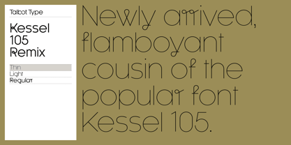 Kessel 105 Remix Font Poster 1