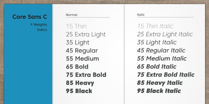 Core Sans C Fuente Póster 3