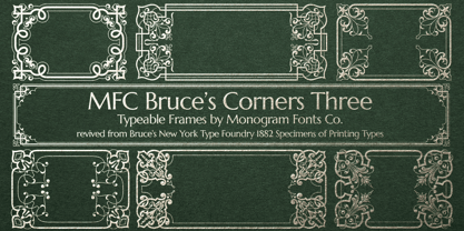MFC Bruce Corners Three Font Poster 1