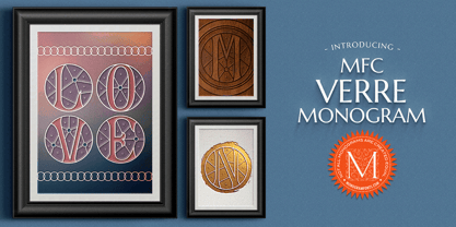 MFC Verre Monogram Font Poster 1