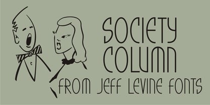 Society Column JNL Font Poster 1