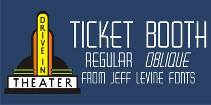 Ticket Booth JNL Font Poster 1
