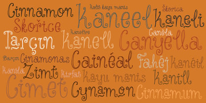 Cinnamon Swirl Font Poster 5