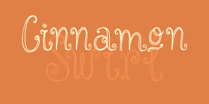Cinnamon Swirl Font Poster 1
