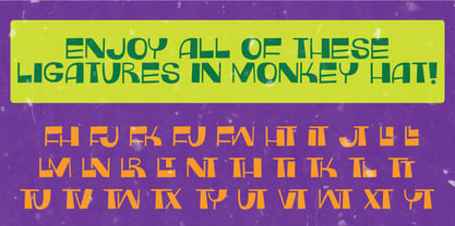 Monkey Hat Font Poster 1
