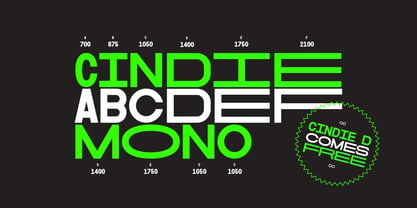 Cindie Mono Font Poster 1