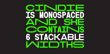 Cindie Mono Font Poster 2