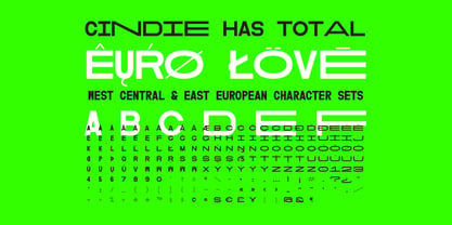 Cindie Mono Font Poster 3