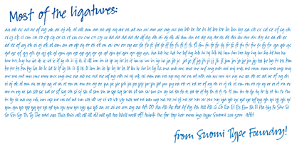 Suomi Hand Script Fuente Póster 4