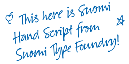Suomi Hand Script Font Poster 2