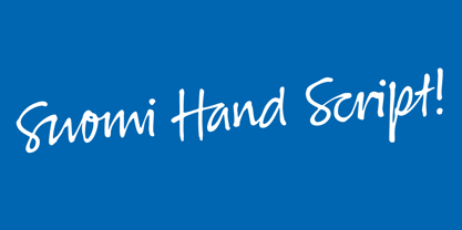 Suomi Hand Script Font Poster 1
