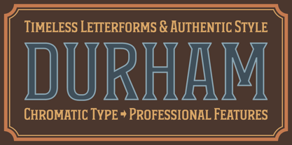 Durham Latin Font Poster 1