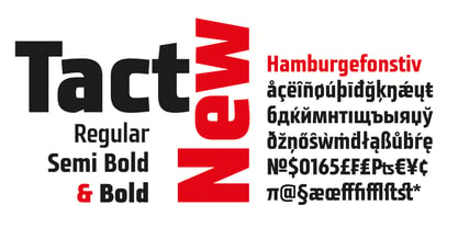 Tact New Font Poster 2