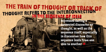 Train Of Thought Font Poster 3