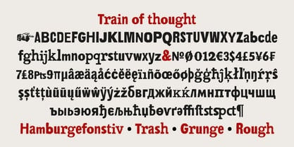 Train Of Thought Font Poster 2
