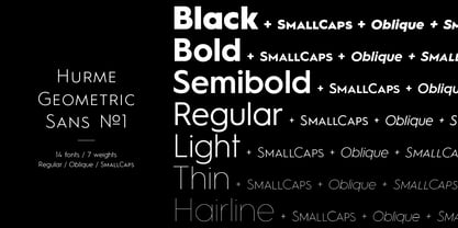 Hurme Geometric Sans 1 & 2 Font Poster 2