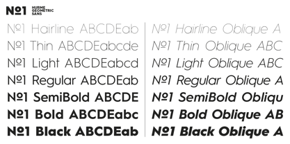 Hurme Geometric Sans 1 & 2 Police Poster 9