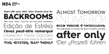 Hurme Geometric Sans No. 4 Font Poster 2