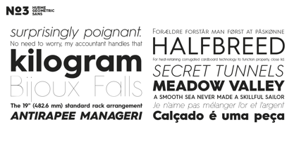 Hurme Geometric Sans No. 3 Fuente Póster 2