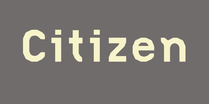 Citizen Font Poster 1