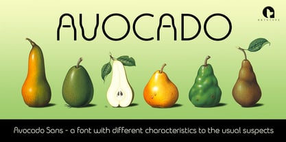 Avocado Sans Fuente Póster 12