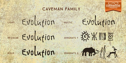 Caveman Font Poster 2