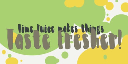 Zesty Lime Font Poster 2