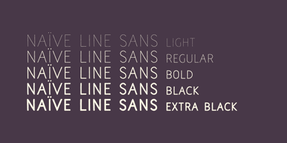 Naive Line Sans Font Poster 2