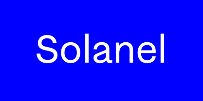 Solanel Font Poster 3