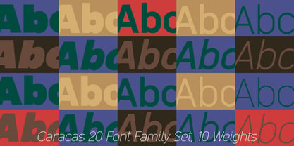 Caracas Font Poster 14