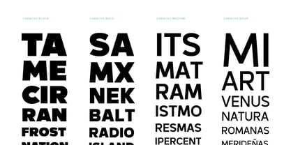 Caracas Font Poster 13