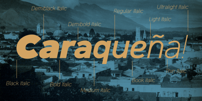 Caracas Font Poster 11