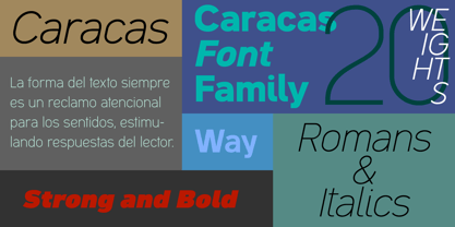 Caracas Font Poster 7