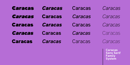 Caracas Font Poster 4