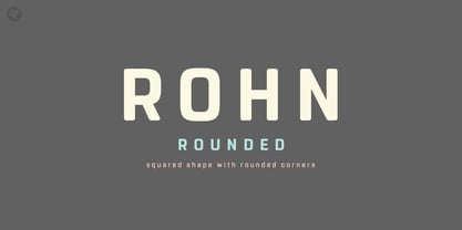 Rohn Rounded Font Poster 1