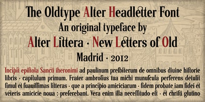 Alter Headletter Font Poster 1