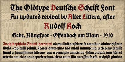 Deutsche Schrift Fuente Póster 1