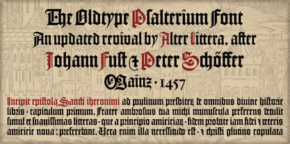 Psalterium Font Poster 1