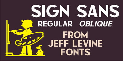 Sign Sans JNL Font Poster 1