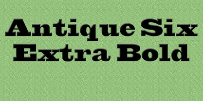 Antique Six Font Poster 1