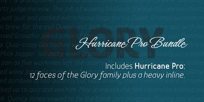 Hurricane Font Poster 14