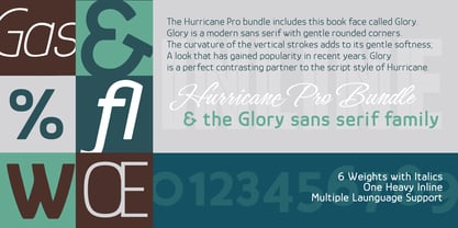 Hurricane Font Poster 16